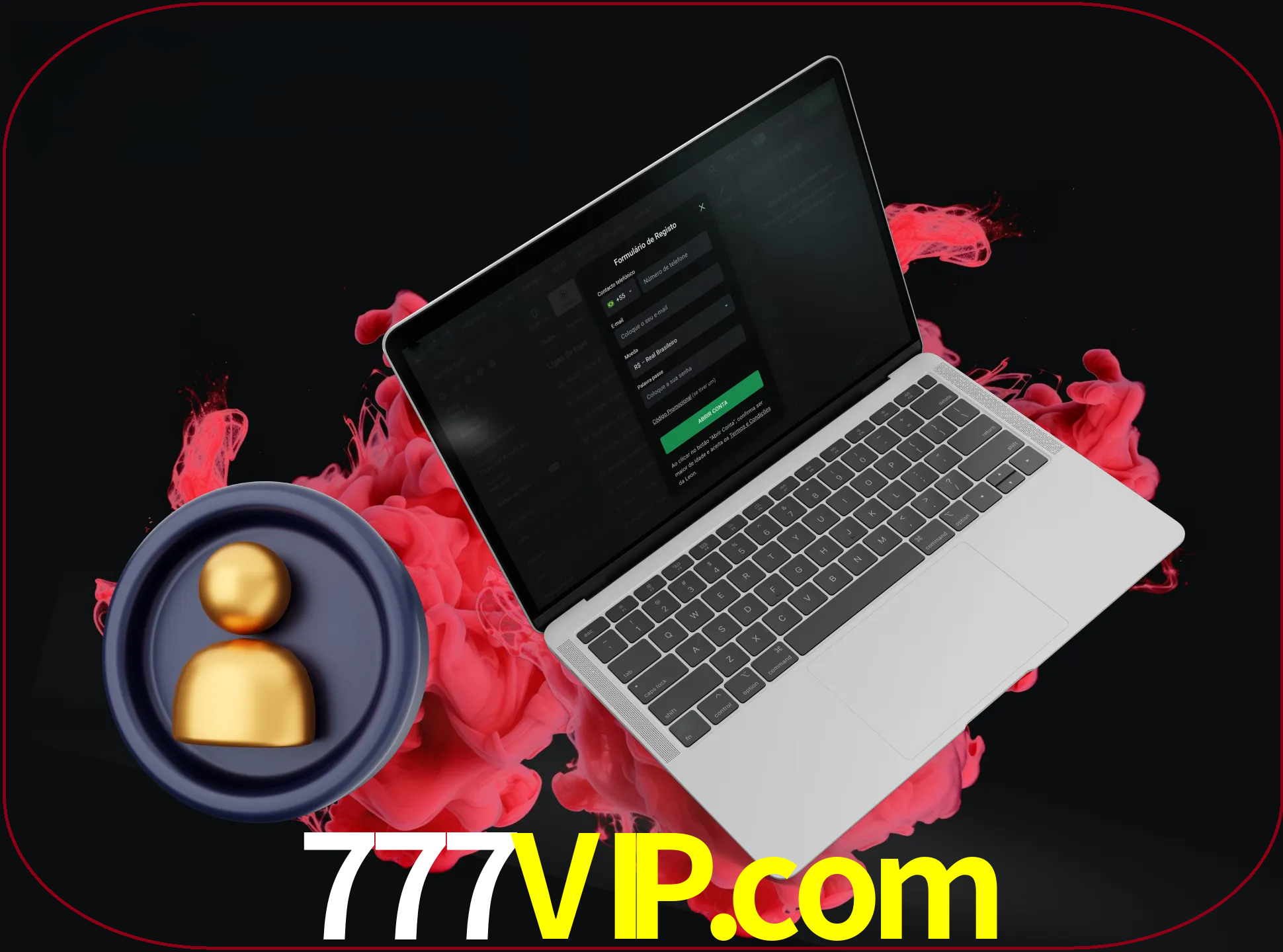 No cabeçalho do site 777vip, clique no botão que o levará a um formulário especial onde terá de introduzir as suas informações actuais.