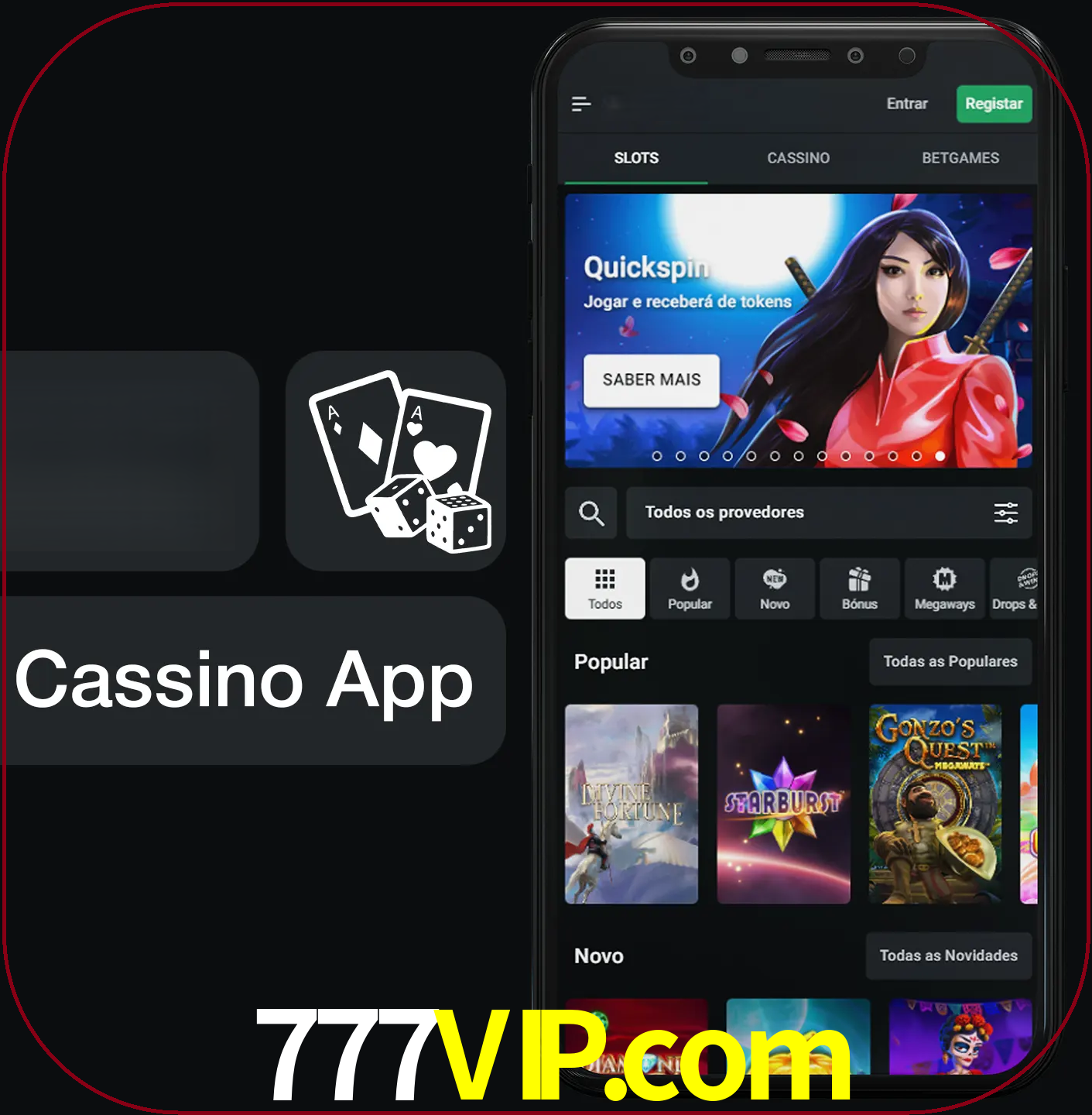 Jogue jogos de cassino e ganhe.