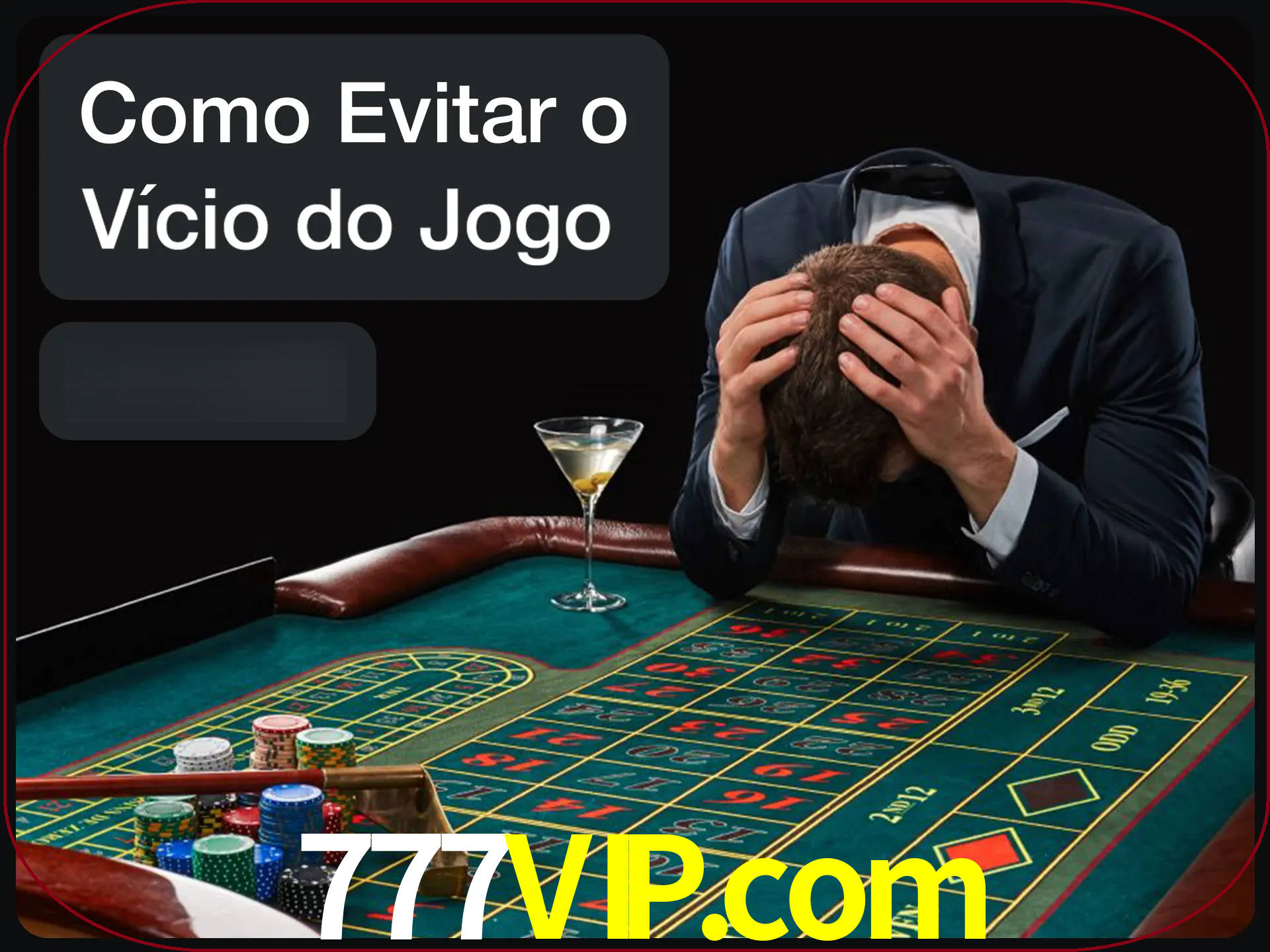 Você é responsável por cada uma de suas apostas.